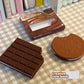 Creative Stationery Set|Chocolate Notebook|Cookies and Sticky Notes|Salted Fish Ballpoint Pen|Crisp clip