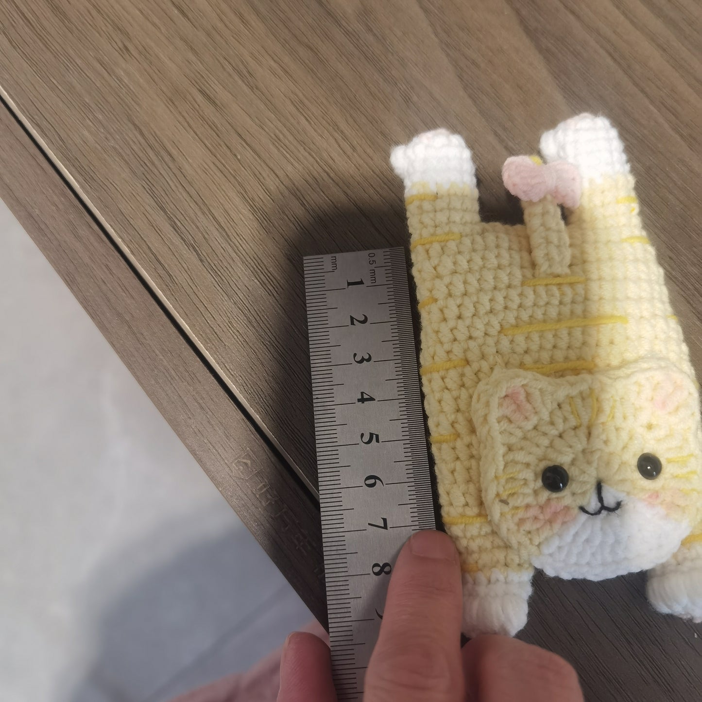 Original handmade crocheted kitten AirPods case