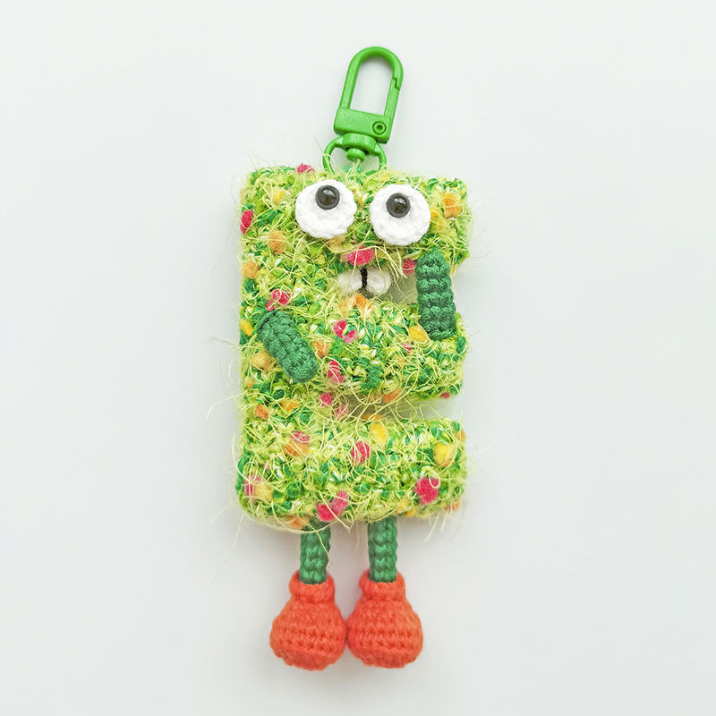 Creative DIY Handmade Crochet Letter Pendants - Perfect Gift for Loved Ones